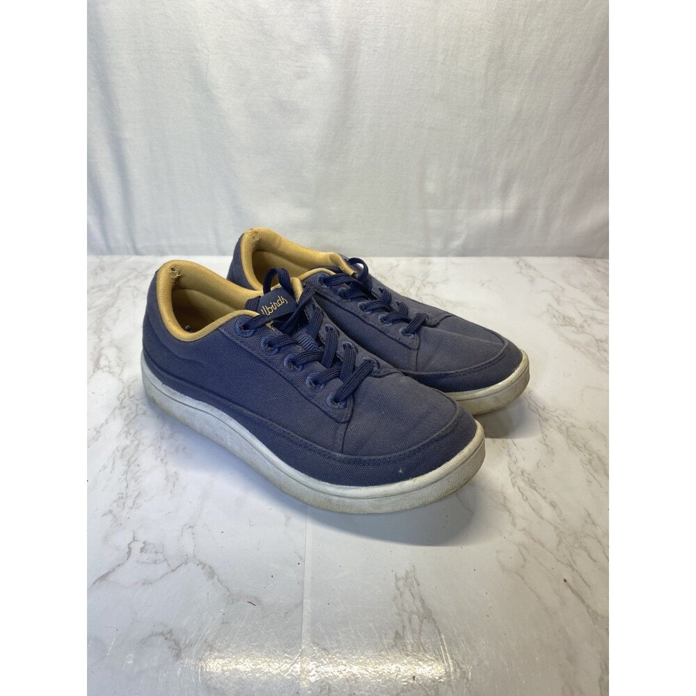 Allbirds Canvas Pacers Shoes Women's 6 Blue White Comfort Low Walking Sneakers